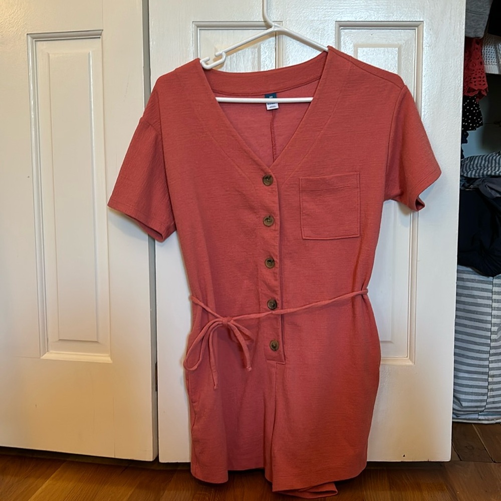 XS Old Navy Coral Summer Romper